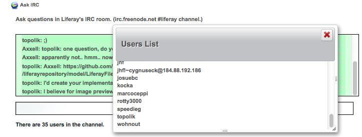 Ask IRC
