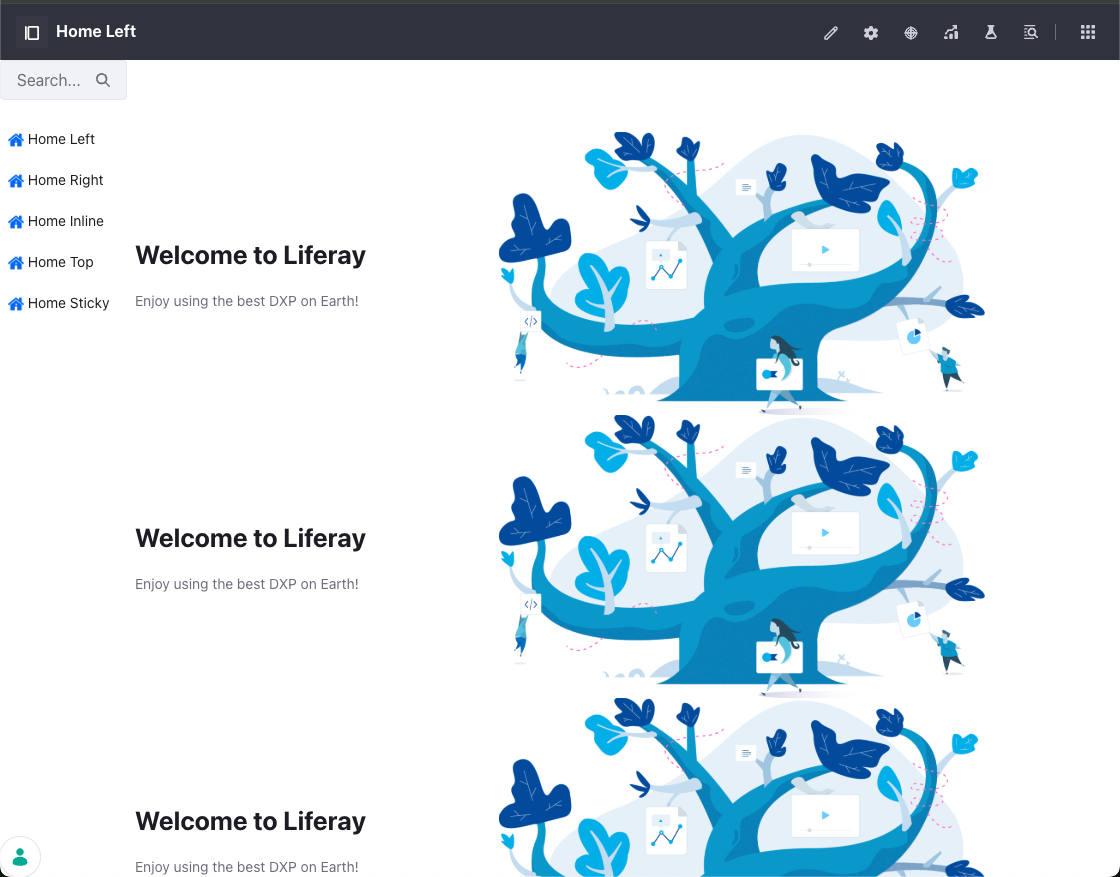 Responsive Menu Fragments